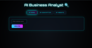 THE AI BUSINESS ANALYST TOOL